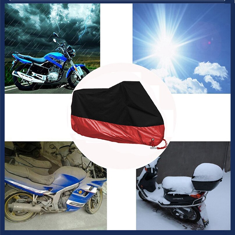 Motorcycle Mover M L XL XXL XXXL XXXXL Universal Outdoor Uv Protection, Waterproof, Dustproof Motorcycle Cover